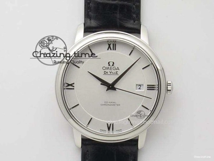 0107 Casual De Ville SS DIWF 1:1 Best Edition White Dial RG Markers on SS Bracelet MIYOTA 7847